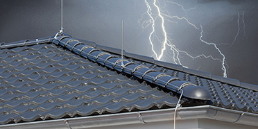 Äußerer Blitzschutz bei Elektro Teuber in Borna